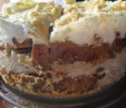 Banánová žemlovka s tofu krémem ze špaldového chleba